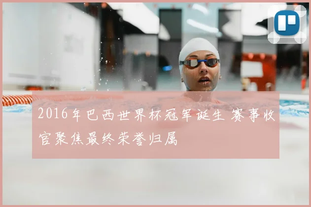 2016年巴西世界杯冠军诞生 赛事收官聚焦最终荣誉归属